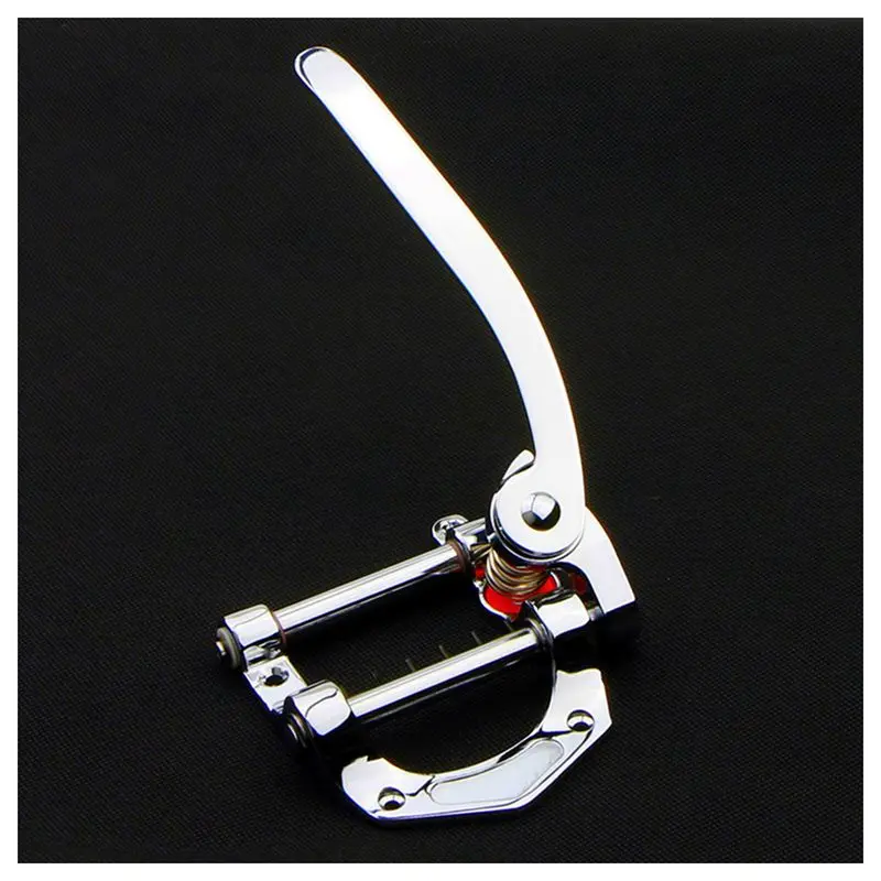 Guitar Vibrato Tailpiece Tremolo Flat Top Body Tremolo Unit Vibrato Bridge for Tele, SG, LP, ETC Electric Guitars(Silver)