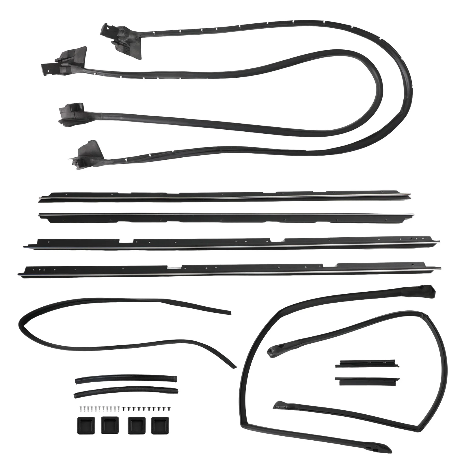 

17PCS Door Tailgate Weatherstripping Seal Kit for 1978 1979 1980 1981 1982-1986 1987 Complete El Camino 2135478 5987545