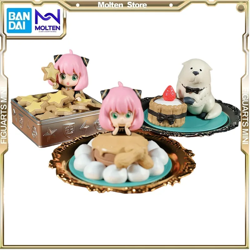 

Bandai Action Figure SPY×FAMILY Anya Forger Cartoon Q-version Cute Collectible Toys Ornament Action Figures Model Kids Toy