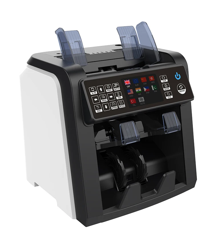 آلة عد النقود المعتمدة مع موافقة ECB AL-950 Chuanwei Dual CIS فارز الأوراق النقدية قيمة مختلطة عداد النقود FCC #3