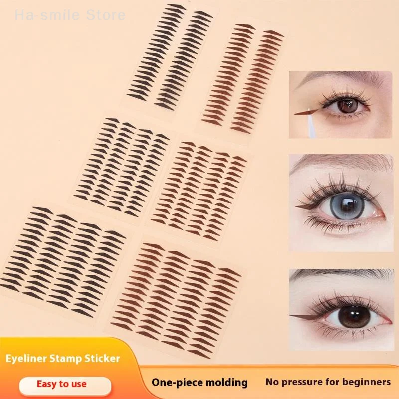Adesivi per timbri per eyeliner resistenti all'acqua Stampaggio con un solo adesivo Facile da usare Resistente all'acqua Resistente al sudore Resistente al sudore