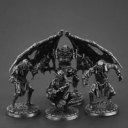 Vintage White Brass Kindred Vampire Soldier Models Desktop Ornaments Decors Game Toys Miniatures Figurines Accessories Men Gifts