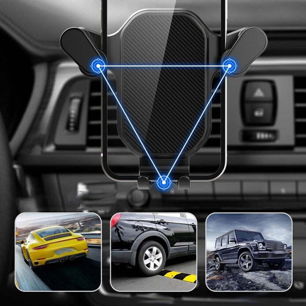 Support de téléphone portable pour voiture, sortie d'air, résistant aux chocs, stable, automobile