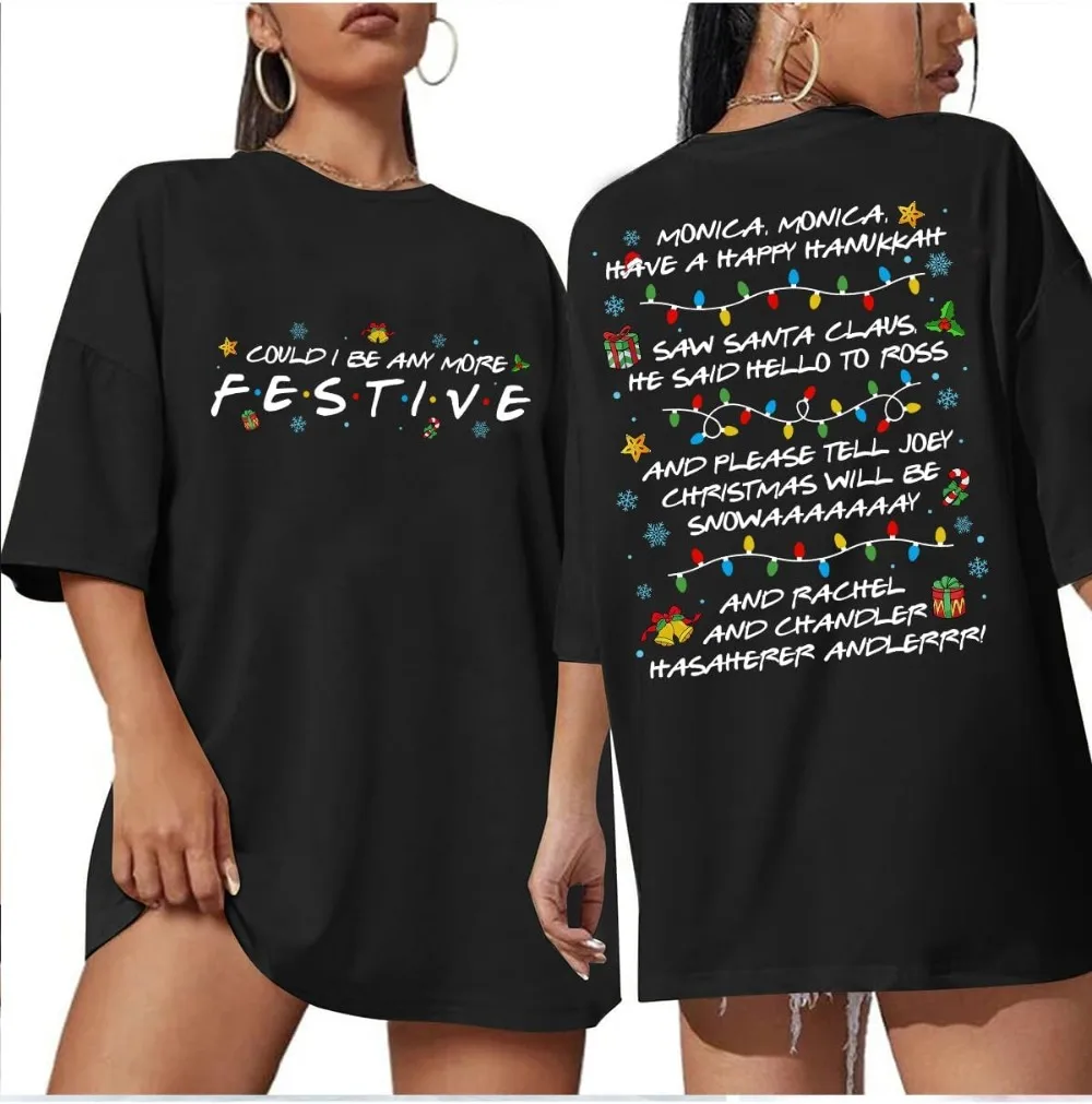 قمصان عيد الميلاد المضحكة ربما تذهب فقط إلى جينجل بعض الطريق تي شيرت، جلجل بعض الطريق الخامس الرقبة تيز #2