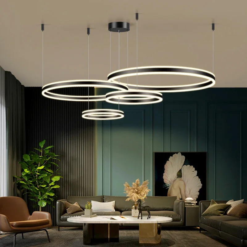 

Modern home decor dining room Pendant lamps for living room lights rings indoor lighting Ceiling lamp hanging light fixture