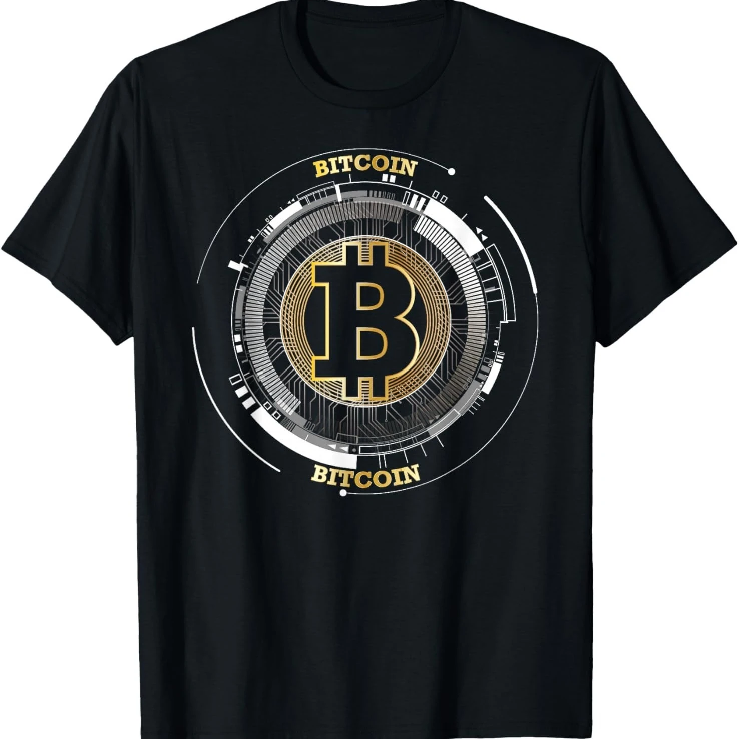 Funny Bitcoin Coin BTC Crypto Currency Traders Blockchain T Shirts Men Money Humor Tee Shirt Short Sleeve Unisex Loose Clothing