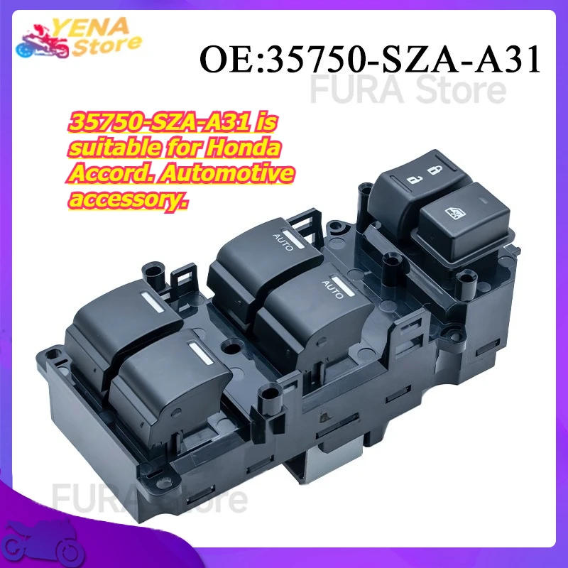 

Window regulator switch button 35750-SZA-A31 is suitable for Honda Accord. Automotive accessory.