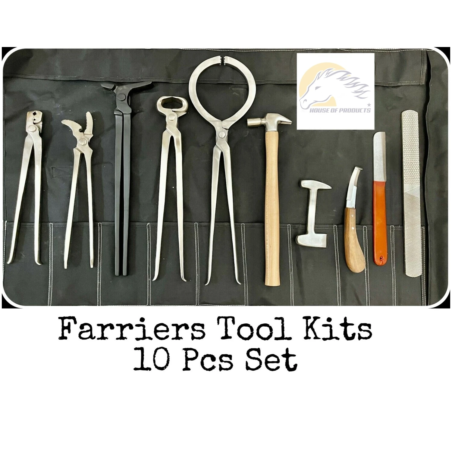 Farrier Tools Kit Professional Farriers Horse Tools Hoof Trimming Tool Kits