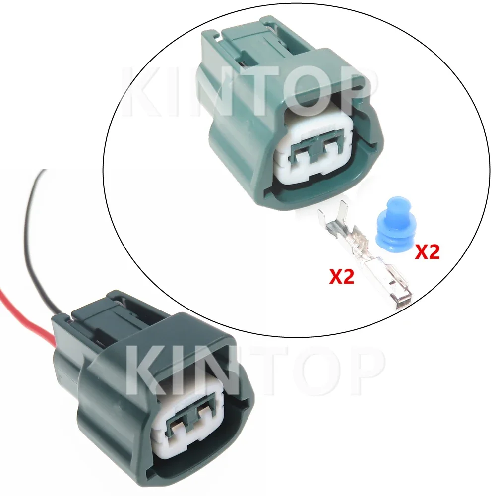 

1 Set 2 Pins 6918-1594 Auto Waterproof Sealed Plug AC Assembly Car Water Temperature Sensor Wire Socket For Nissan 6189-0775