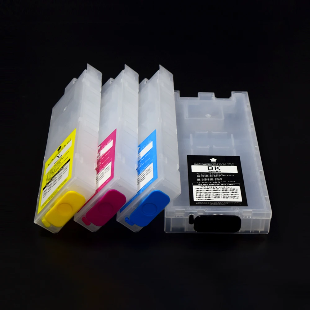 Refillable Ink Cartridge For Epson WorkForce C5210 C5710 C5710 WF-C5290 Chipless Printers