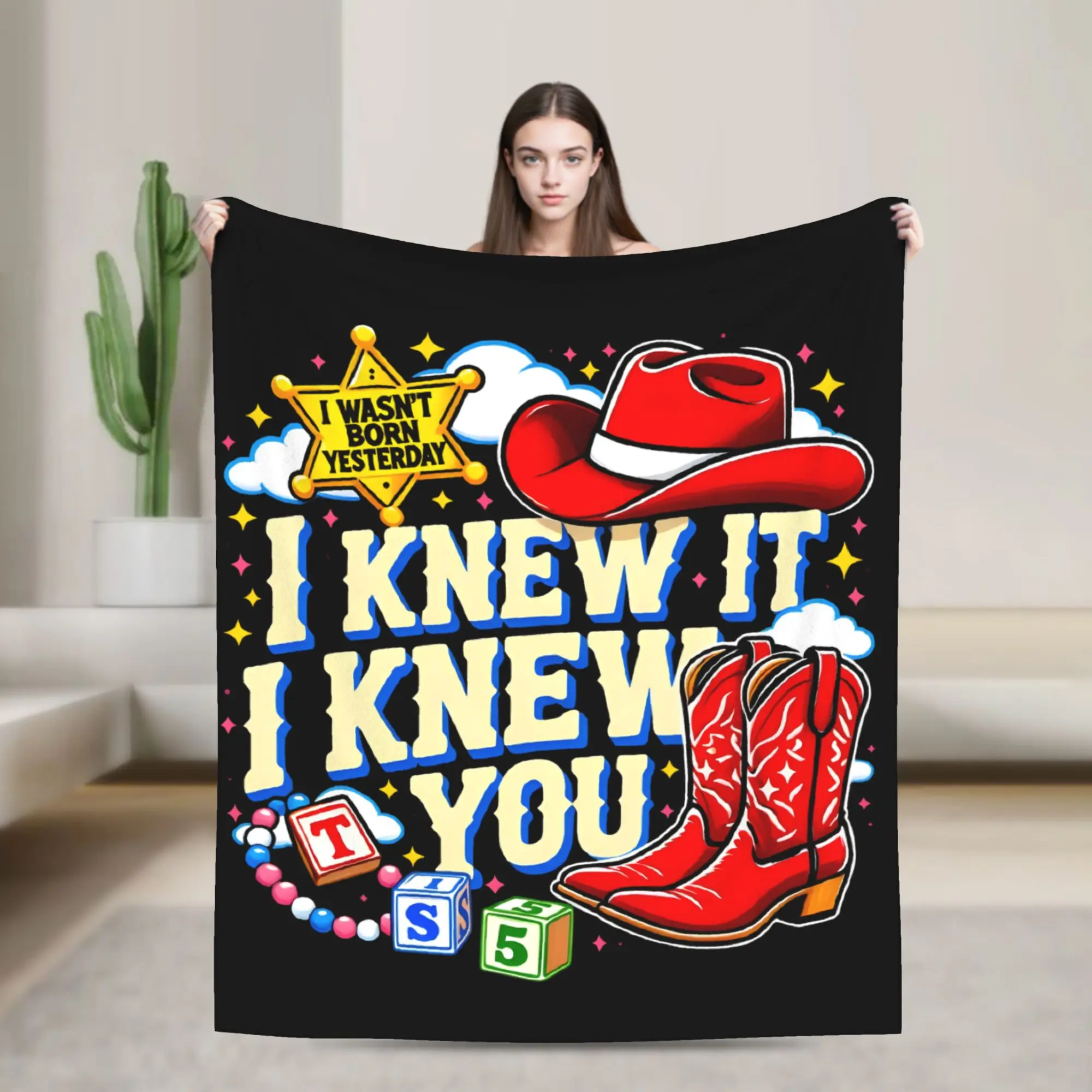 I Knew It I Knew You Cartoon Movie Blankets Fleece TS5 Multi-function Super Soft Throw Blanket for Bed Couch Bedding Throws
