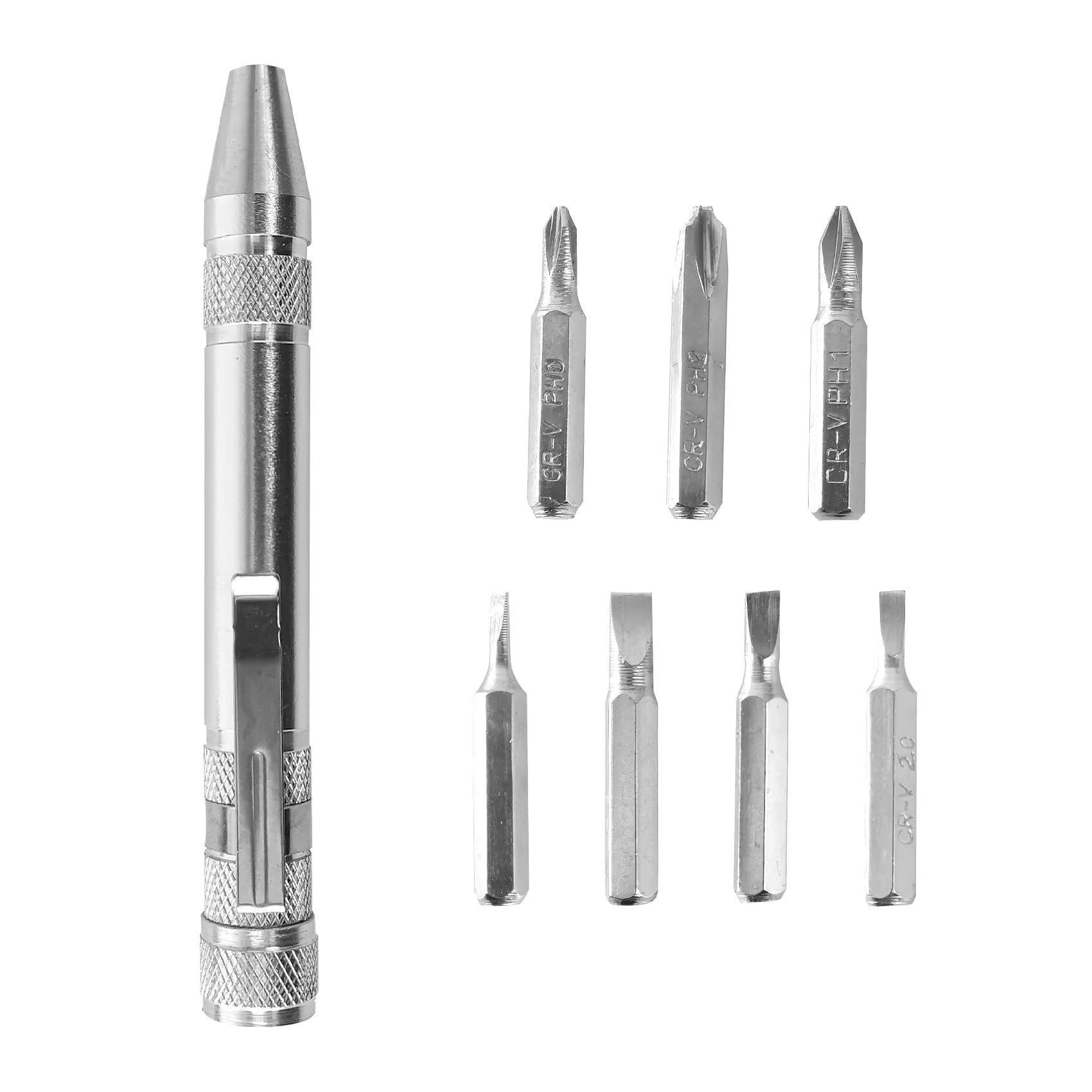 A Set Spot Cross Screwdriver Head For Mobile Phones, Laptops, Clocks, And Watches, 8-In-1 Pen Set