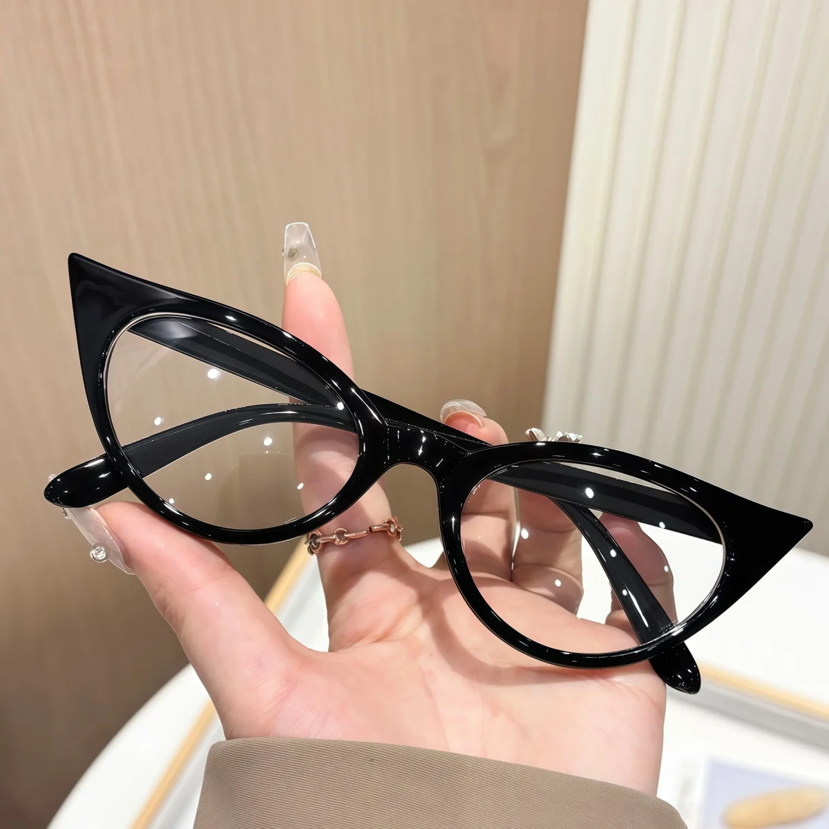 1pc 1pc European and American retro women's cat eye frame glasses, anti blue light, watching TV, mobile phone protection for vision - Aliexpress Deal