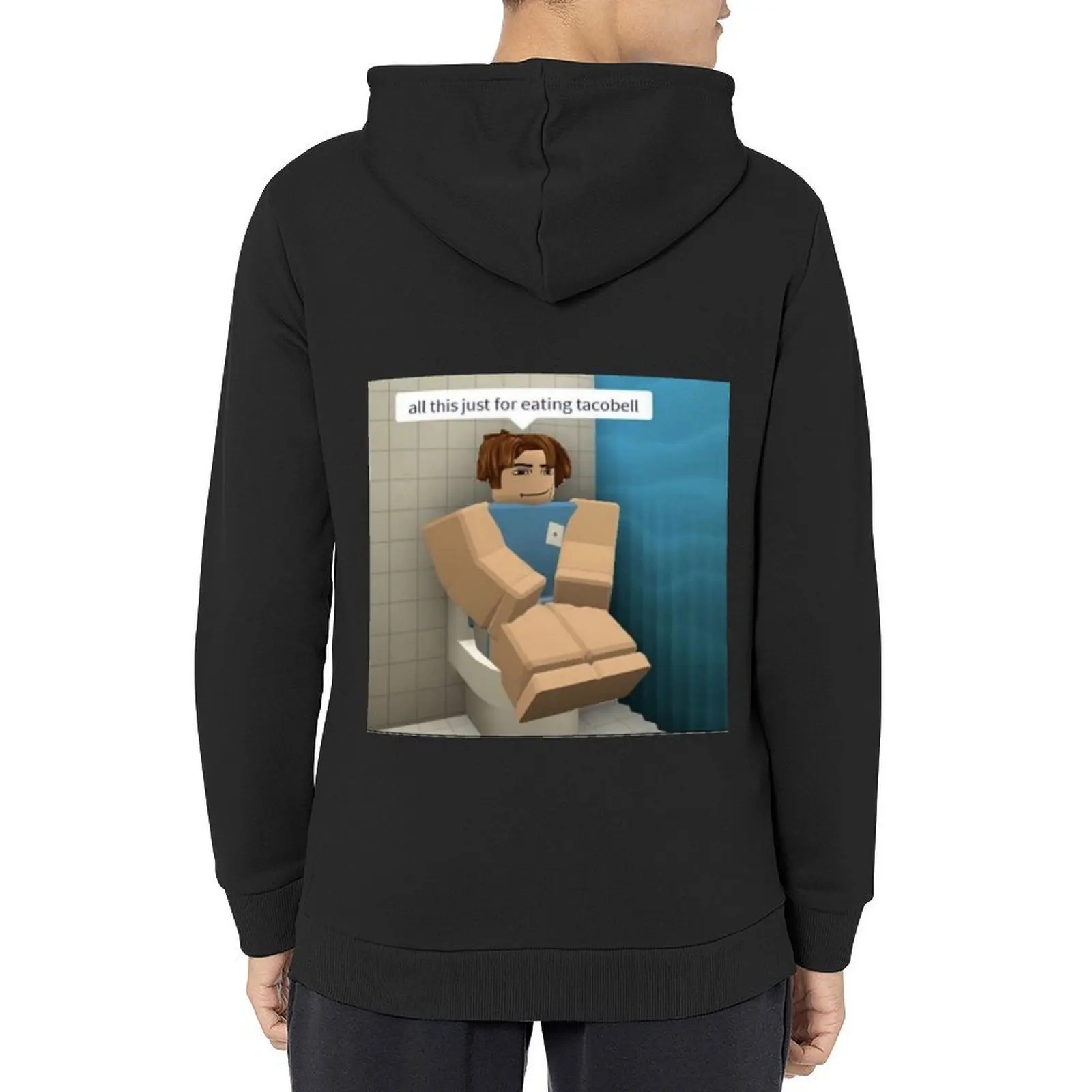 

all this just for eating tacobell Hoodie men's sweat-shirt blouse autumn male clothes new features of hoodies & sweatshirts