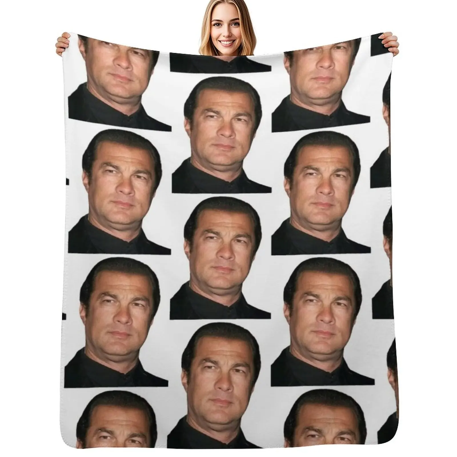 

steven seagal Throw Blanket Sofa Luxury Throw halloween Winter beds Blankets