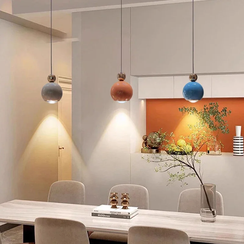 

2025 Nordic Fashion Aluminum Acrylic Spherical LED Decor Home Pendant Lamp Corridor Bedroom Foyer Lighting Fixtures Dropshipping