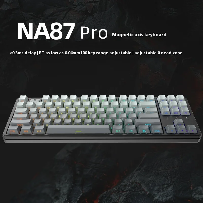 Imagem -03 - Irok Na87 Pro Interruptor Magnético Teclado Mecânico 8k Gatilho Rápido Rgb Troca Quente Baixo Atraso Teclado de Jogos pc Gamer Varolante Presente