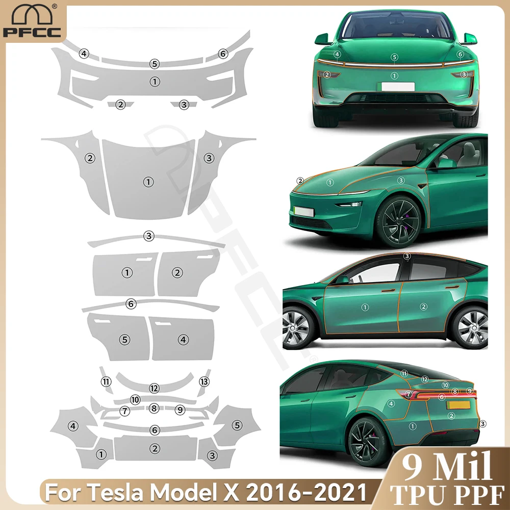 

9Mil TPU Scratch Resistant Paint Protection Film For Tesla Model Y Juniper 2025 2026-up Pre-cut PPF Clear Bra Car Accessories