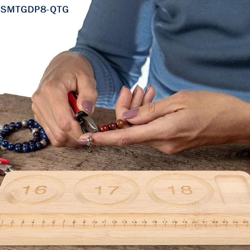 NEW Wood Bead Board For Making Jewelry Bracelets Size Measuring Instrument Bead Tray Jewelry Making Supplies