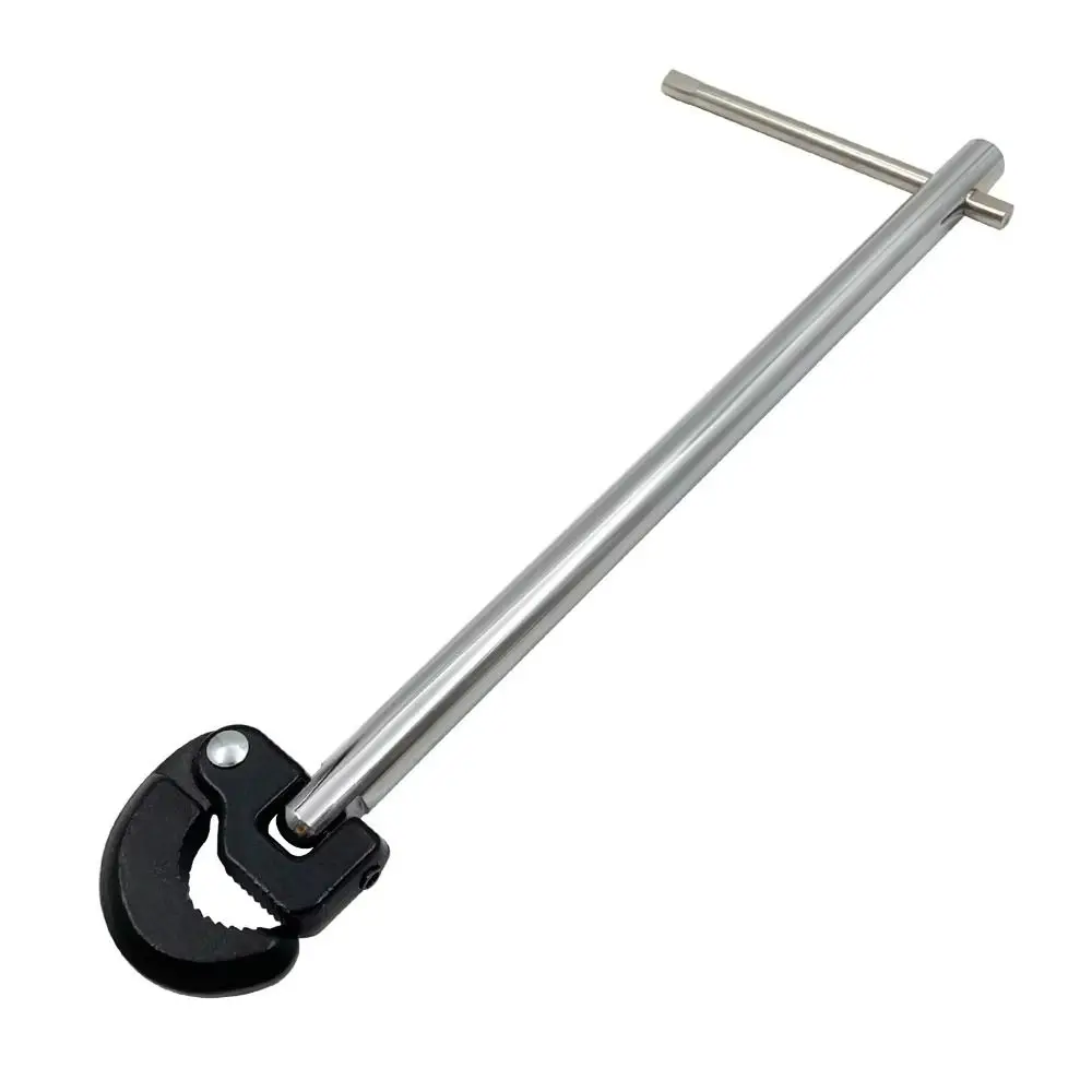 11 Inch Basin Wrench Adjustable Jaw 3/8 To 1-1/4 180 Degree Rotating Tap Nut Spanner Heavy Duty Carbon Steel