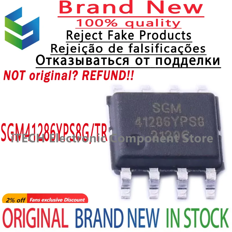 

10pcs/lot Original SGM41286YPS8G/TR SGM41286YPS8 SOP-8 DC-DC Power Supply Chip 100% New and Genuine