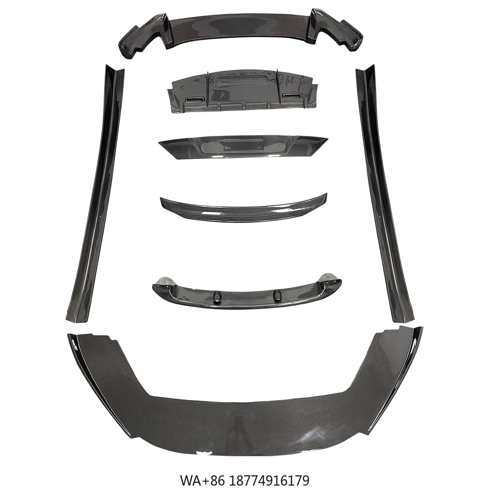 

Upgraded HAMAN Carbon Body Kit Front Lip Rear Lip Side Skirt Rear Wing Diffuser Spoiler for California