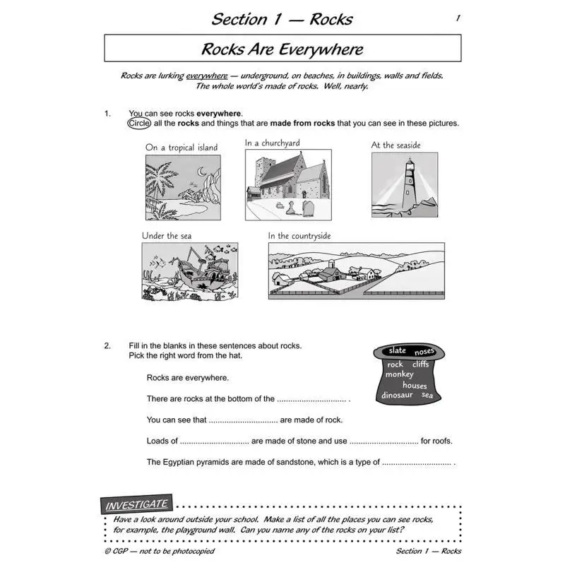 KS2 Science Year Three Workout Rocks Fossils  Soils CGP Books Coordination Group Publications 9781782940814 Book