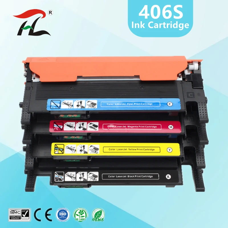 Compatible toner cartridge for samsung 406s k406s CLT-406S CLT-K406S C406S Y406S CLP-360 365w 366W CLX-3305 C460FW 3306FN 3305W