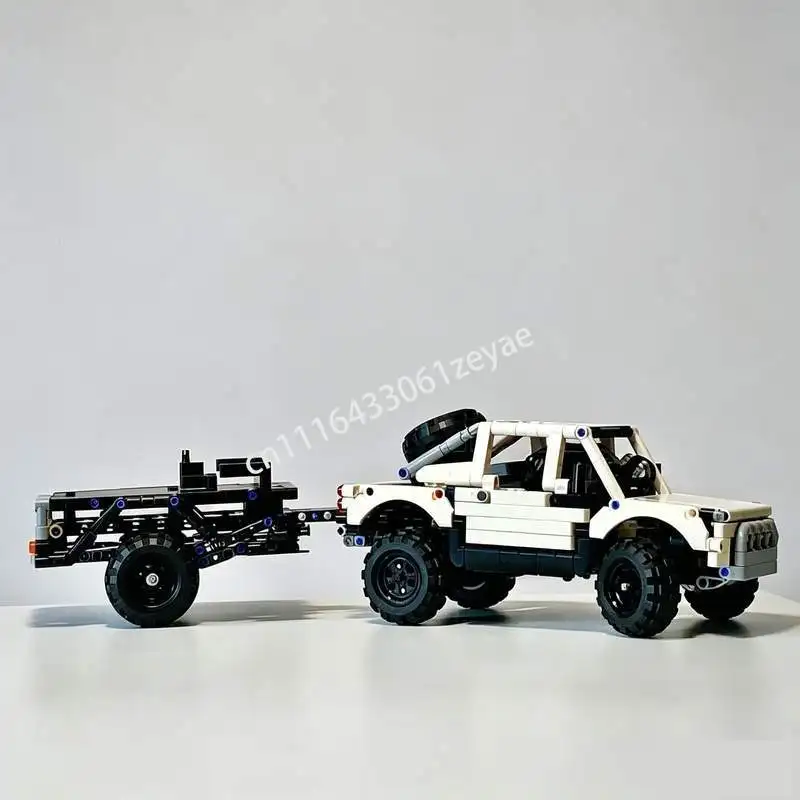 NEW 825PCS RC Ranger Prerunner MOC Custom Building Blocks Off-Road Truck Trailer Model DIY Creative Assembly Technical Toy Gifts