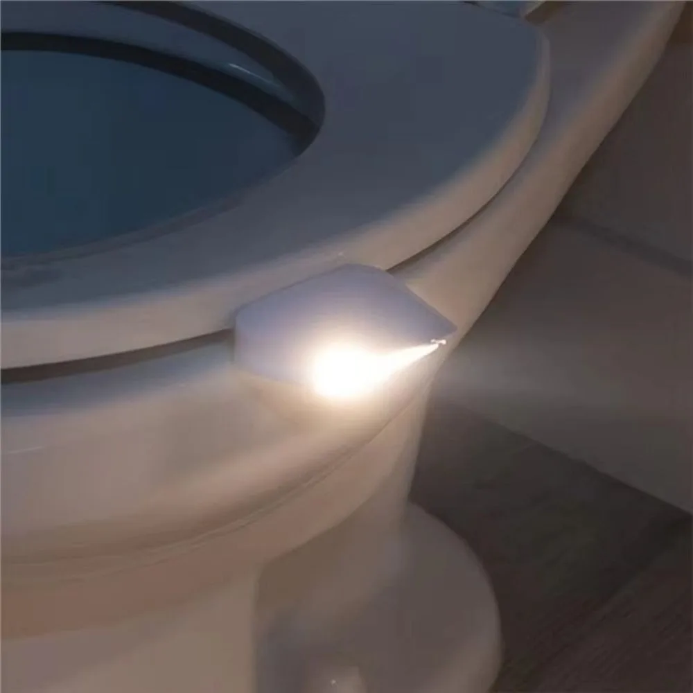 Motion Sensor Toilet Night Light Soft-Light Automatic Motion Sensor Light LED Light Waterproof Design Bowl Night Light
