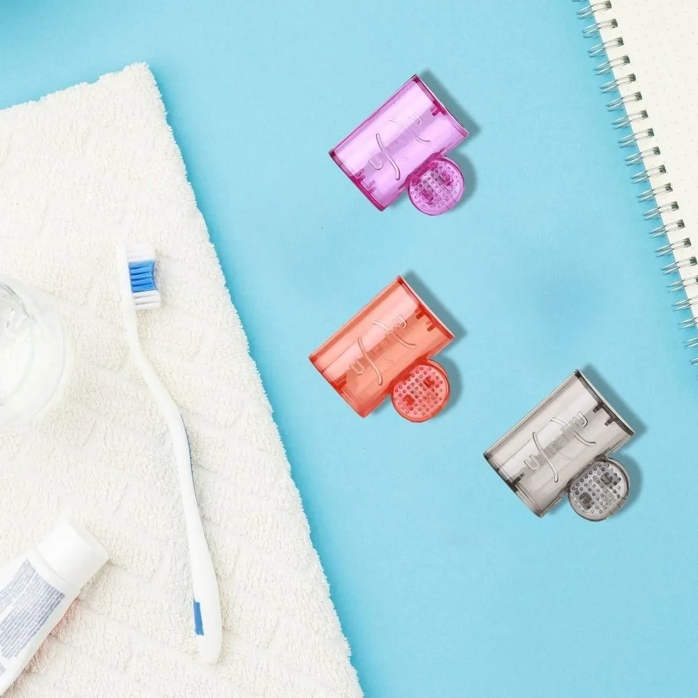Plastic Toothbrush Storage Clip Portable Toothbrush Head Storage Clip Portable Toothbrush Box Toothbrush Shell Transparent