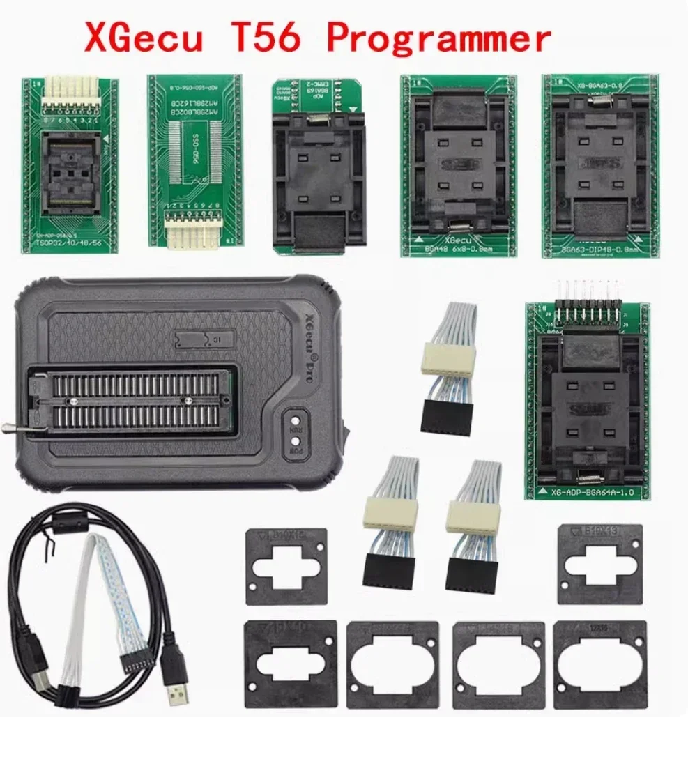 XGecuss T56 Evrensel USB Programcı + 53 Adaptör Destekleyen PIC/NAND Flash Bellek/EMC TSOP48/BGA/FLASH/EMMC/MCU/ISP Cipsleri