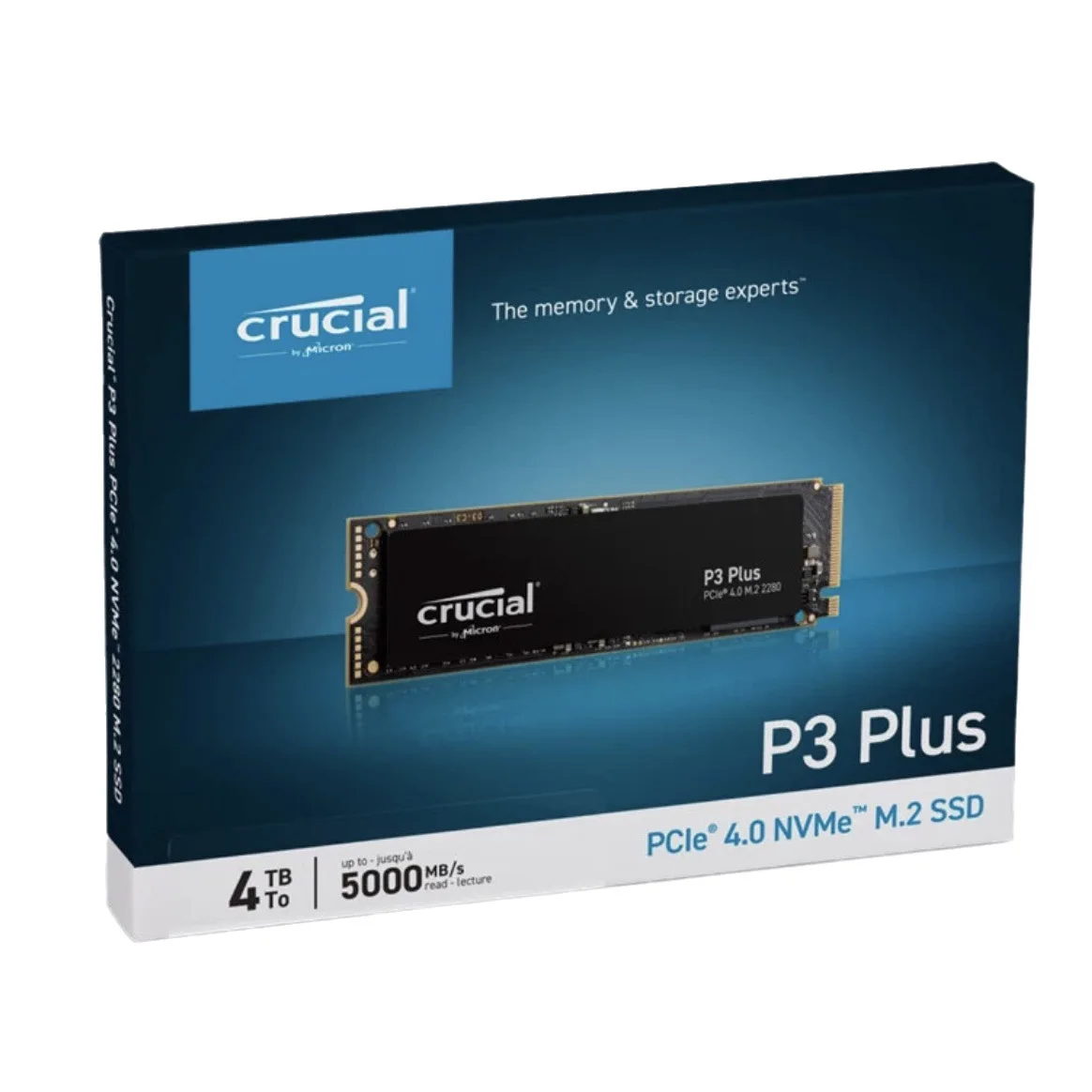 Imagem -06 - Plus Unidade Interna de Estado Sólido para Laptop e Desktop 500gb 1tb 2tb Pcie Gen4 3d Nand Nvme M.2 500 Mbps até 5000 Mbps Crucial-p3