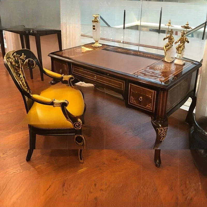 Kimberly Furniture English Cambridge Desk Copper Shell