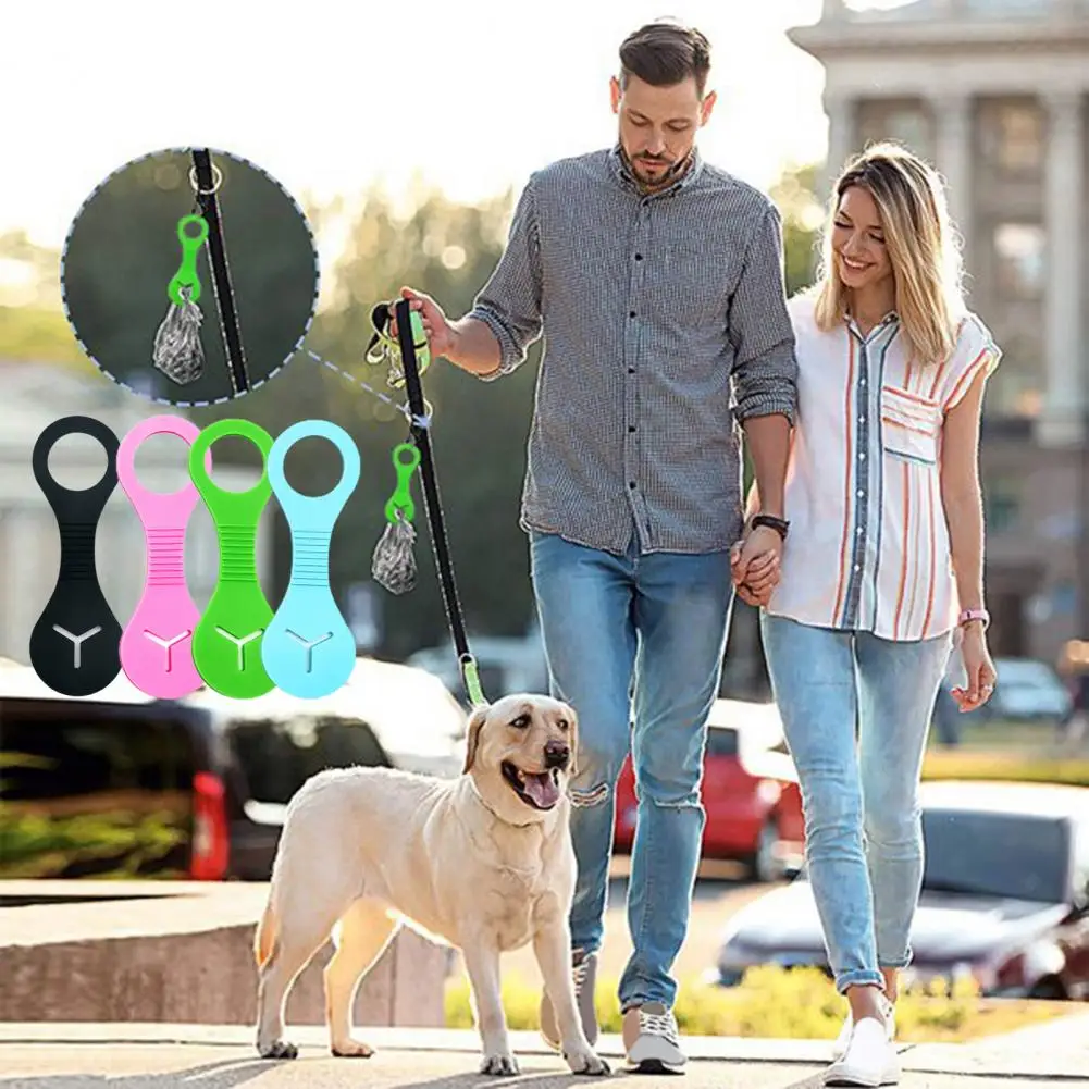 Poop Bag Clip Garbage Bag Clip Portable Soft Anti-Skid Silicone Pet Garbage Bag Clip Hands-free Clips Dogs Cleaning Supplies