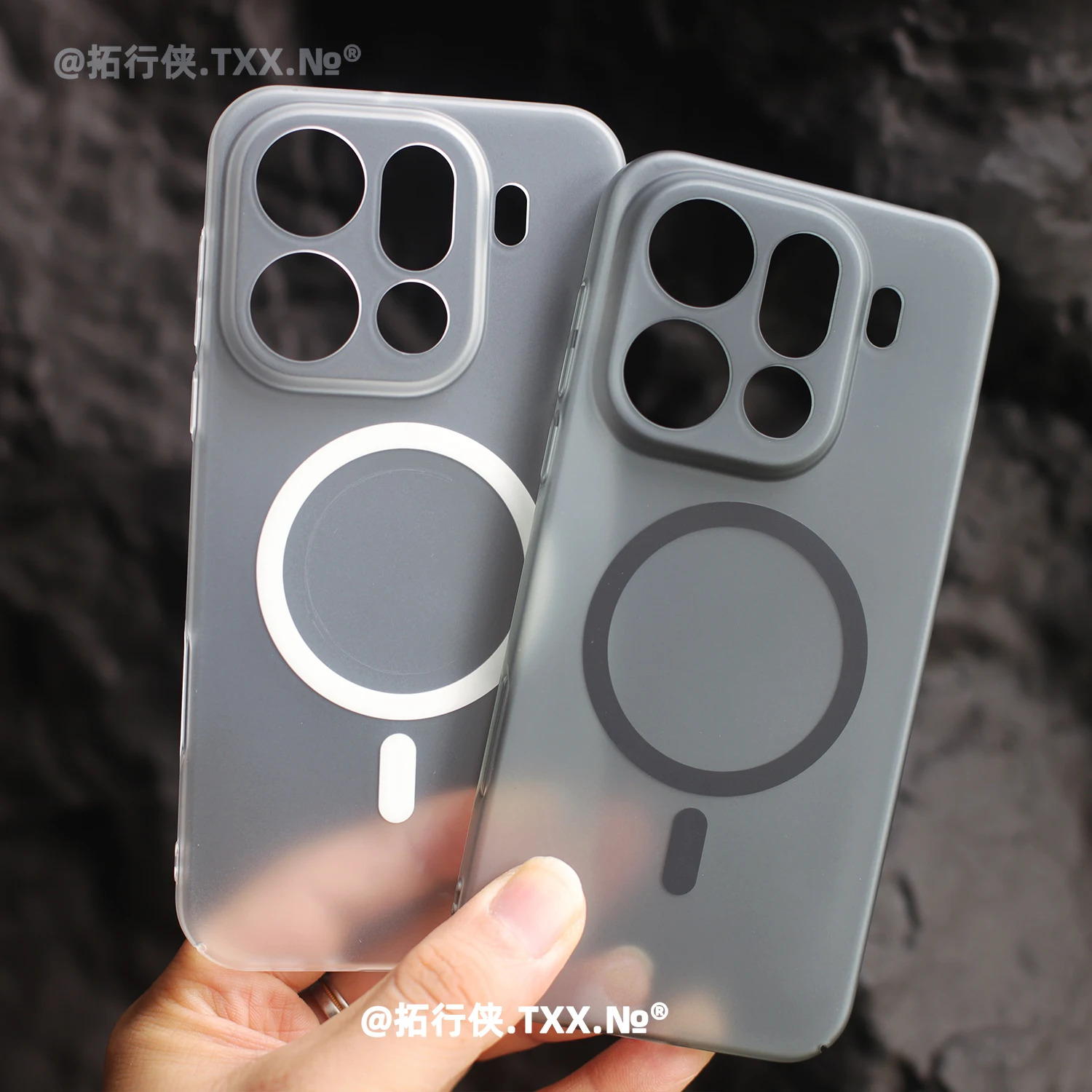 حافظة لهاتف OPPO Find X9 Pro غير لامعة رفيعة للغاية PC شفافة Magsafe مغناطيسية لحماية الظهر كوف لـ OPPO Find X9 X9Pro ممتص الصدمات