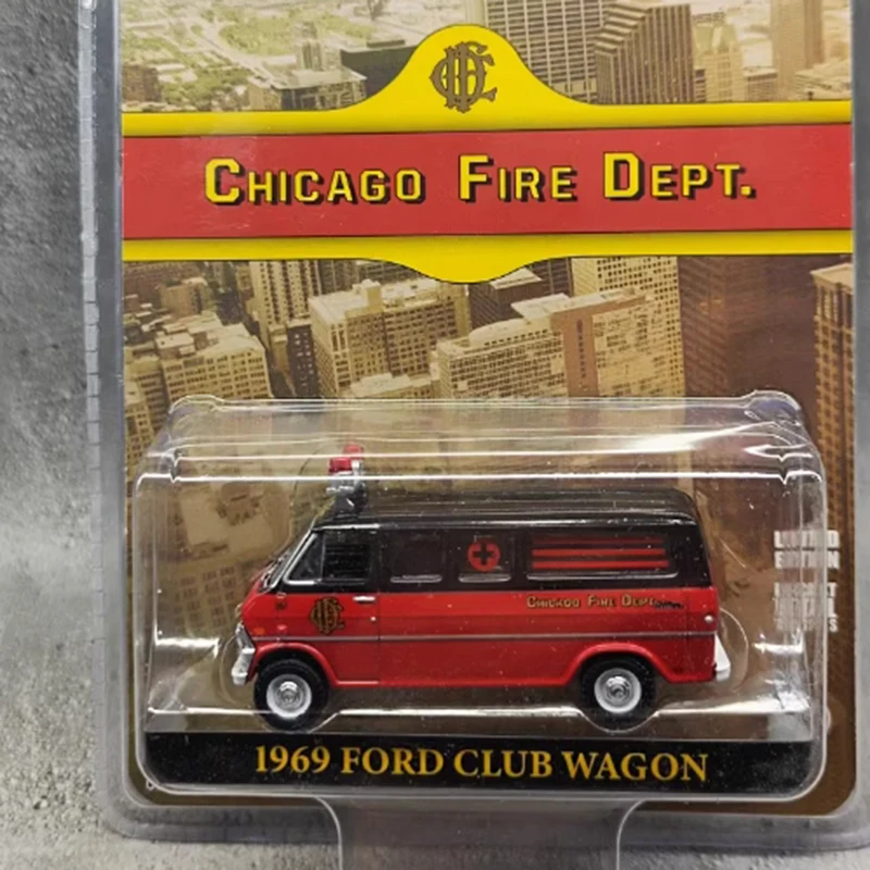 

Литой под давлением Greenlight, масштаб 1:64, 1969, FORD CLUB WAGON, модель автомобиля из сплава, коллекционные сувениры, игрушки для взрослых и мальчиков, подарки, статические украшения