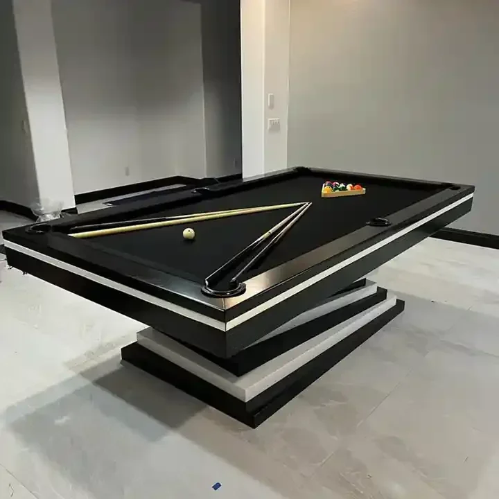 Home Sports Play different size 9ft 8ft 7ft slate bed american style billiards game craft black pool tables with custom design