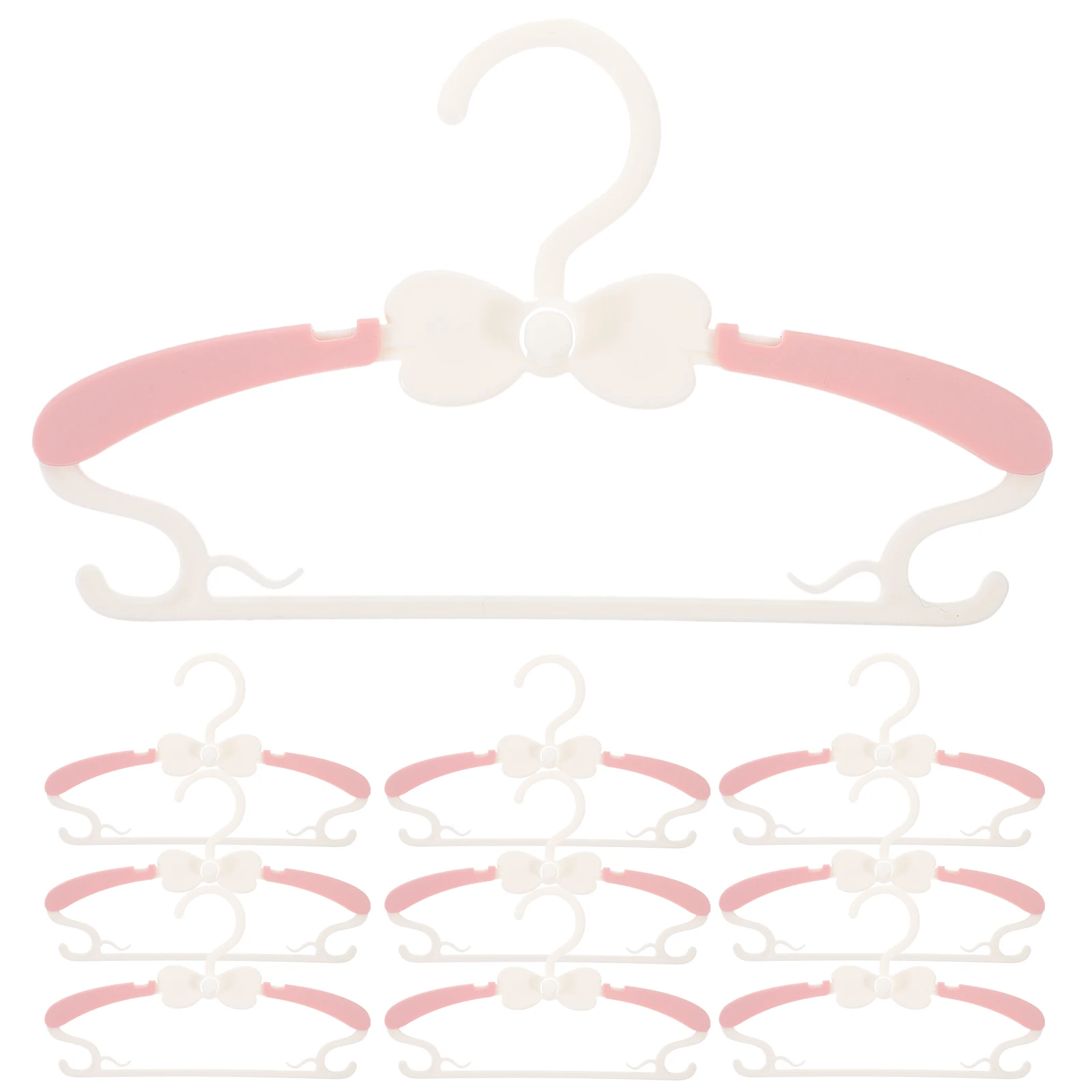 

10pcs Kids Clothes Plastic Children Telescopic Baby Bulk Toddler Closet Rack Pp Material Smooth Surface Lightweight