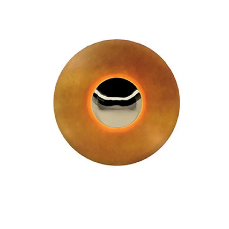 Light Luxury Post-modern Designer Porch Decoration Round Background Wall Personalized Flying Saucer Wall Lamp