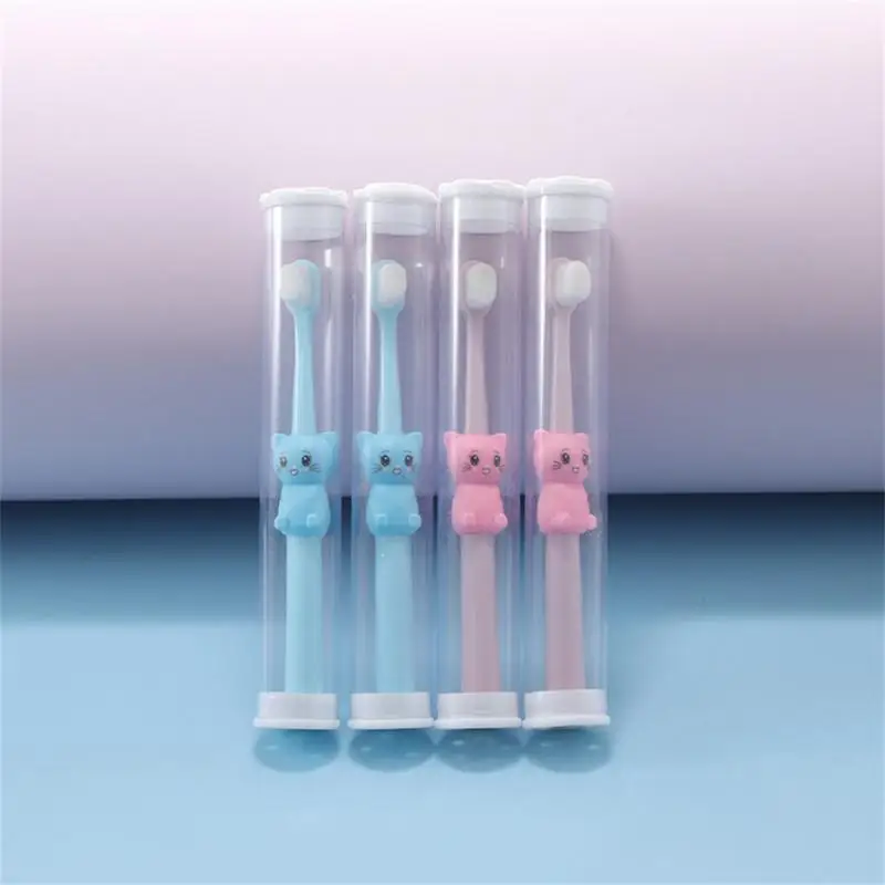 1~10PCS Children's Toothbrush Cartoon Soft-bristled Children's Toothbrush Small-headed 1-2 Years Old Baby Cat Soft-bristled