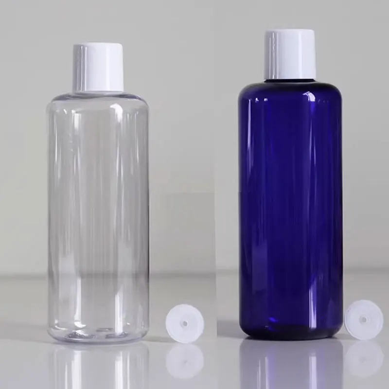 300ml-30pcs-clear-blue-special-customization-plastic-bottles-with-screw-cap-thick-wall-white-high-caps