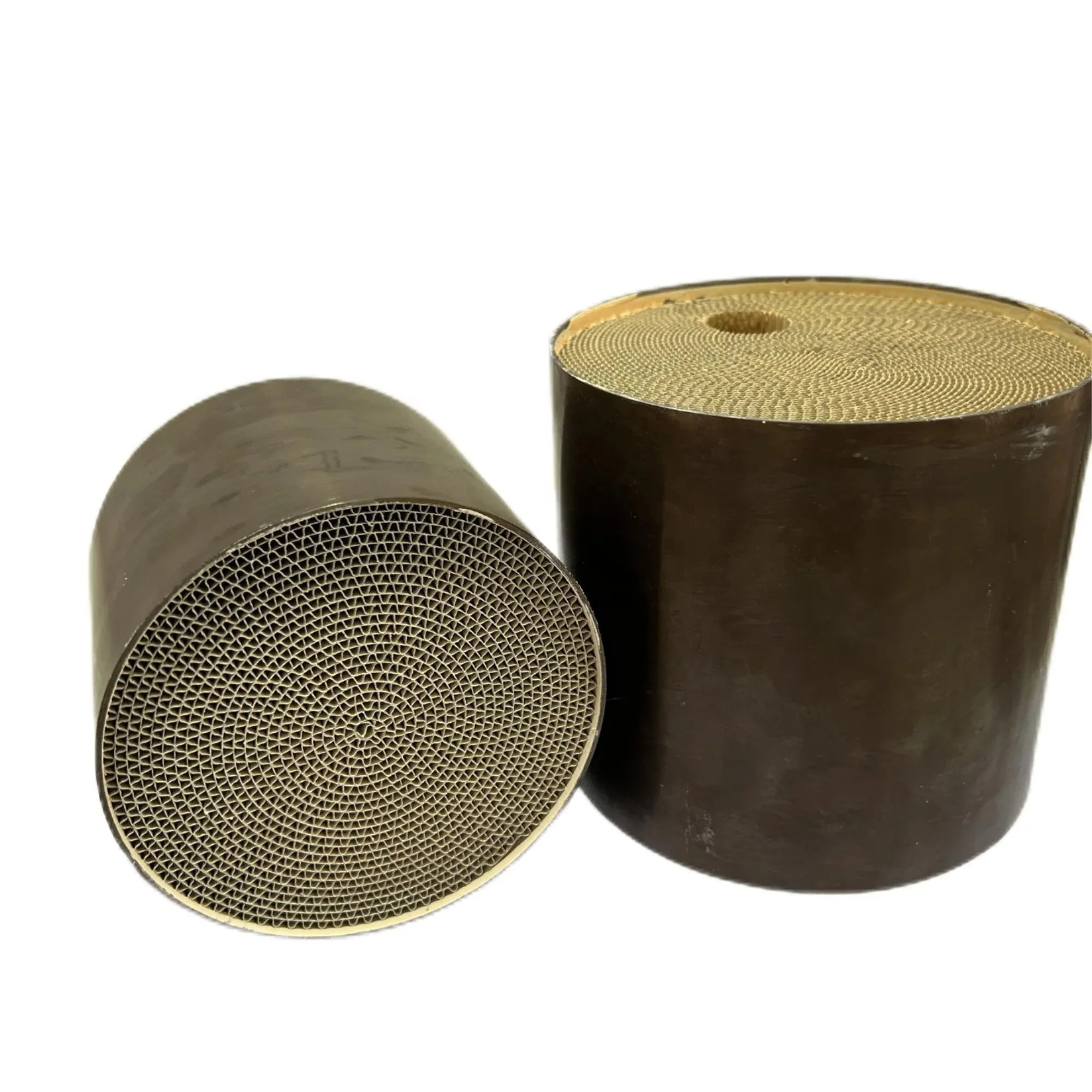 Platinum Palladium Rhodium metallic catalyst honeycomb substrate catalytic converter for gasoline vehicle three way catalyst