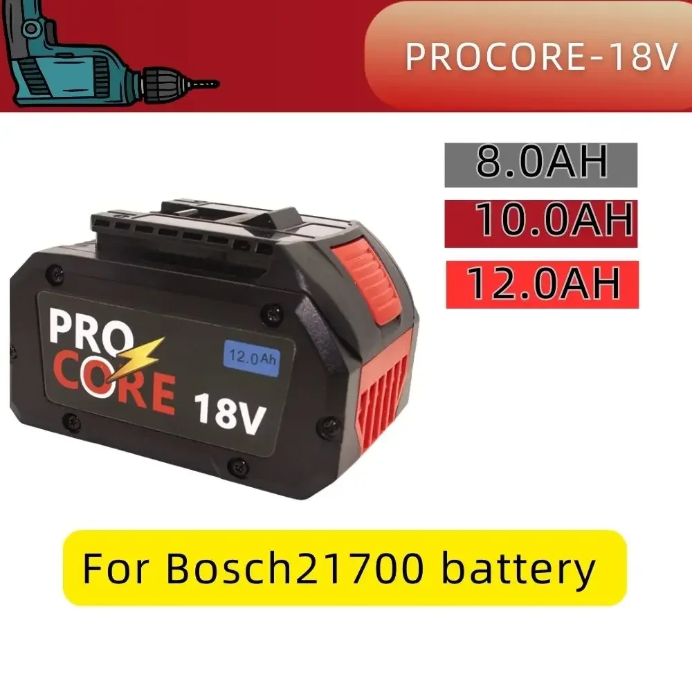 ProCORE Ersatz Batterie 12.0A  for Bosch 18V Professionelle System Cordless Werkzeuge BAT609 BAT618 GBA18V80 21700 Li-Ion