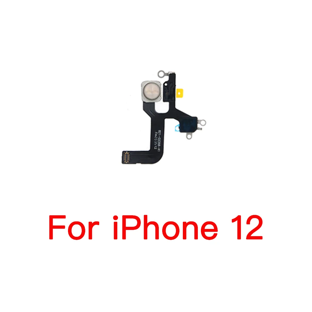 Flash Light Sensor Flex Kabel Voor Iphone 12 Mini Pro Max Led Zaklamp Met Microfoon Reparatie Vervanging