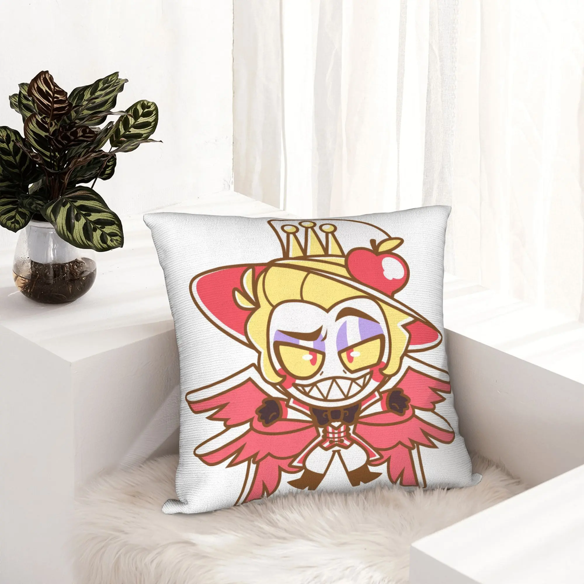 Lucifer Hazbins Hotels Pillowcase Soft Cushion Cover Decorative  Throw Pillow Case Cover Home Zippered