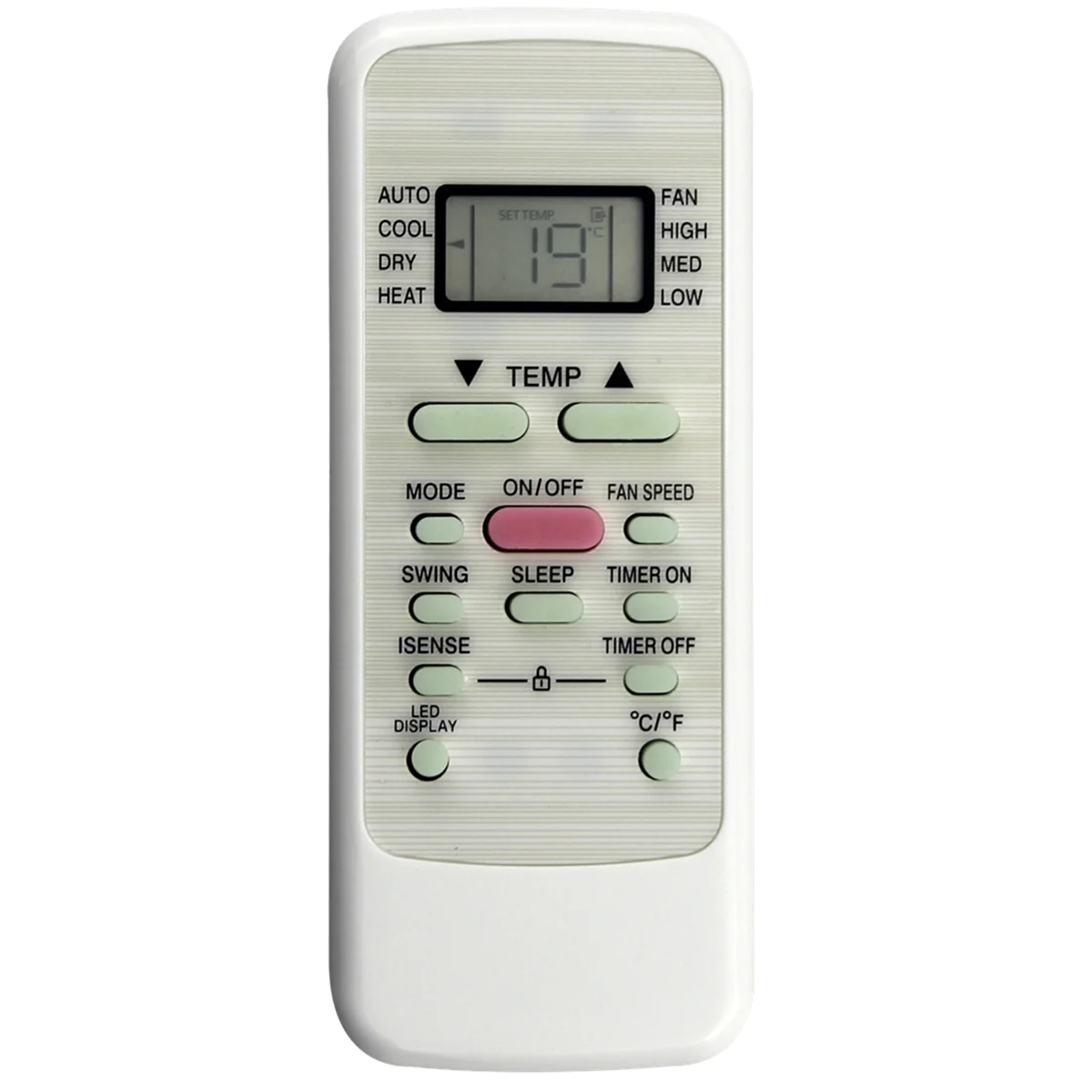 ABLJReplace RG51F2(2)/EFU1 Telecomando A/C per condizionatore d'aria Midea RG51F2(2)/EFU1 Telecomando