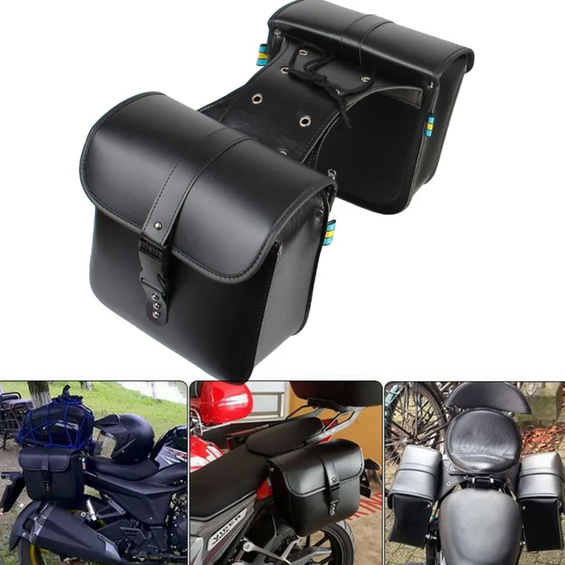 

Motorcycle Riding Travel Tank Bag Motorcycle Storage Tool Bag Side Luggage Saddle Bag PU Leather Motor Luggage Luggage Suitcase
