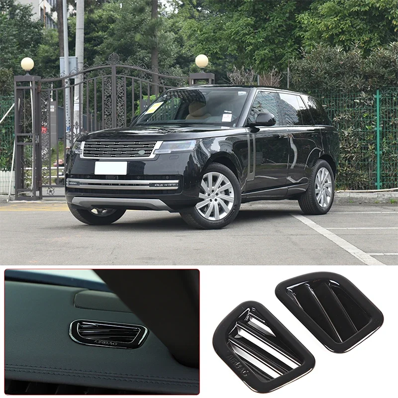 

For Range Rover Sport/Vogue 2023+ ABS black car styling car dashboard air outlet frame cover sticker car interior accessories