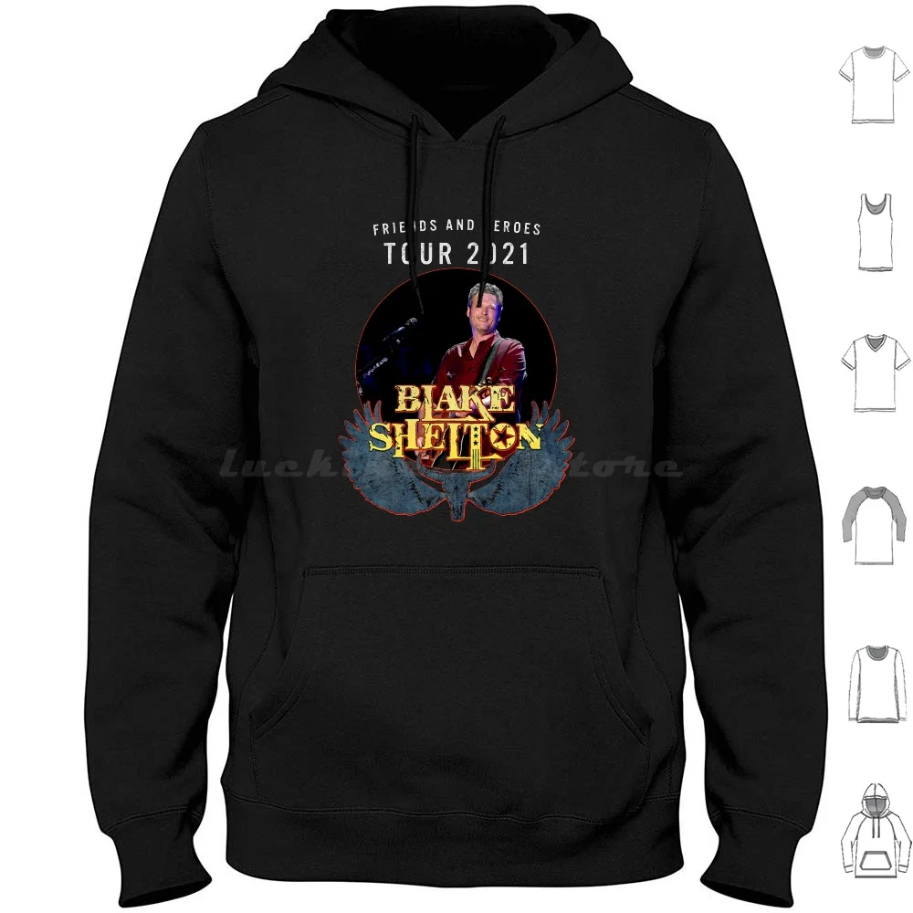 Blakes Tour 2021 Shelton Hoodie cotton Long Sleeve Blakes Tour 2021 Shelton